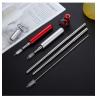 Buy cheap Adjustable Reusable Stainless Steel Straws With Case Party Wedding Use from wholesalers
