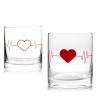 Buy cheap Rich Shape Couple Cup Vodka Glass Custom Logo Decal Printing Glass Gift from wholesalers
