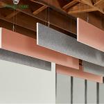 Polyester Fiber PET Hanging Acoustic Baffles Modern Design Artistic Ceilings