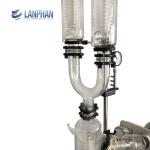 laboratory distillation column double effect vacuum evaporator