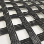 100kn Polyester Geogrid Pet Biaxial Geogrid For Slope Protection Railway Road