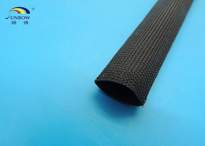 400 ℃ Flexible Black or White High Temperature Fiberglass Sleeving for Cables