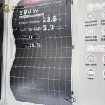 Black Flexible Solar Energy Module Lightweight Photovoltaic BIPV Solar Module