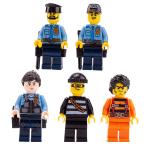 MOC city accessories plioceman mini figure container diamond money safe box