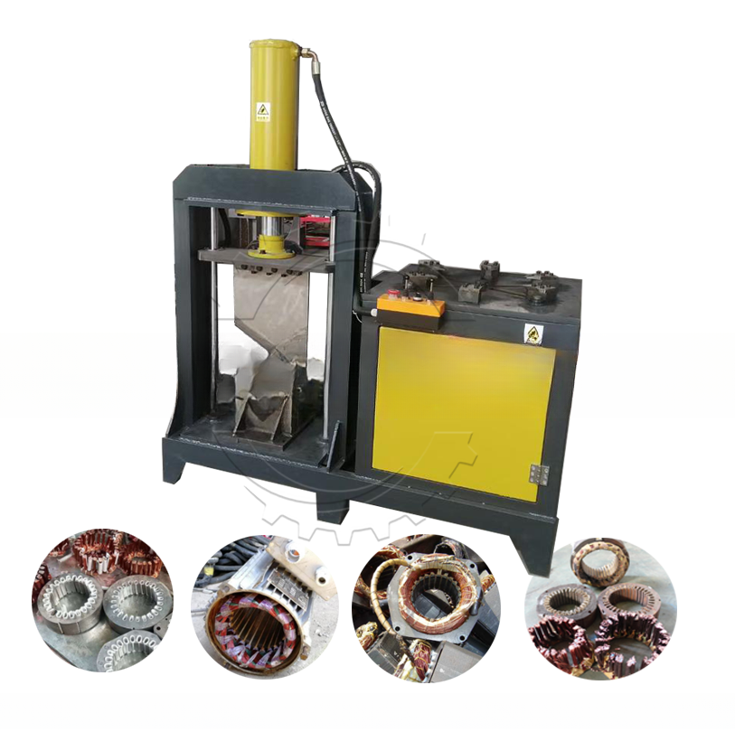 Small Hydraulic Model Scrap Motor Recycling Machine for and Copper Motor Disassembly