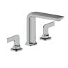 Buy cheap Widespread 2 Handle Bathroom Sink Faucet 3 Hole Chrome Color from wholesalers