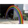 Buy cheap Large Garden Stainless Steel Sculpture Colorful Metal Rainbow Sculpture from wholesalers