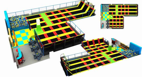 Buy cheap 339M2 Spring Round Trampoline/ Chinese Best Indoor Trampoline/ Commercial Indoor Gymnastic Trampoline from wholesalers