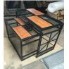 Buy cheap Iron Wire Tube And Wood Clothes DIplsy Stand / Display Tables For Sport Clothing Store from wholesalers