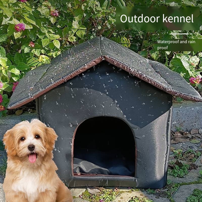 Enclosed And Waterproof Pet Carrier Cage Outdoor Warm And Waterproof Cat Dog Kennel