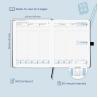 Buy cheap Vegan Leatherette Monthly Weekly Daily Planner 80GSM Ivory Paper from wholesalers
