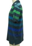 Formal Mens Polo T Shirts Yarn Dye Stripes With Fader Colors Eco Friendly