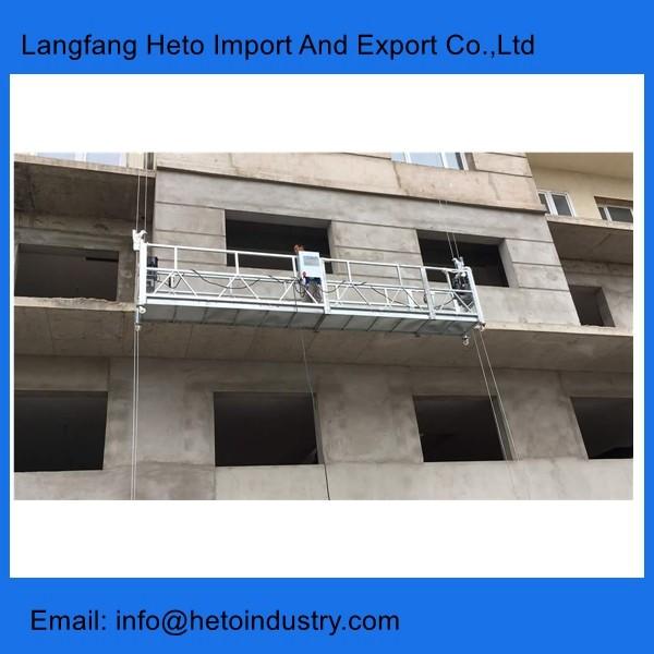 Quality Building cleaning ZLP series temporary suspended platform for sale for sale