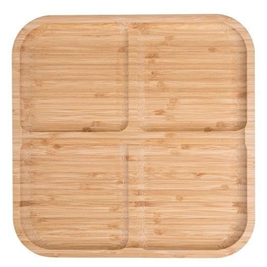 Buy cheap Nature tea time dessert bamboo food tray from wholesalers