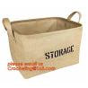 Buy cheap 100% jute storage basket,natural jute material collapsible decorative storage basket,Home handmade jute woven rope toy s from wholesalers