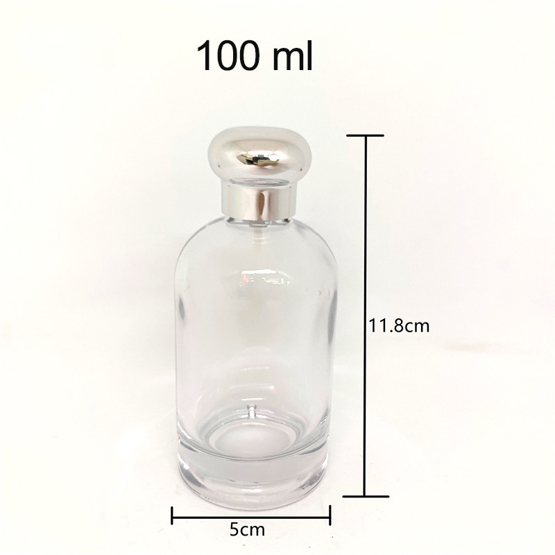 100ml Perfume Bottle with zamac plastic cap, Glass Bottle, Spray Bayonet, Empty Bottle, Perfume Packaging