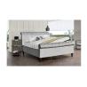 Buy cheap Fabric Grey Velvet King Size Bed Frame With Crystal Buttons from wholesalers