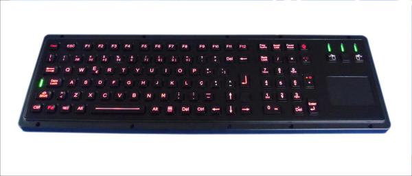 Buy cheap Illuminated USB Industrial Keyboard With Touchpad from wholesalers