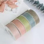 Polyester Gift Packing Ribbon Design Bamboo Joint Double Face Woven Grosgrain