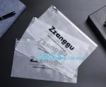 Clear Cosmetic Bags Vinyl Cosmetic Clothes Packaging Suited Frosted PVC / EVA