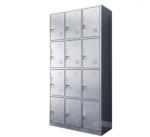 Assembled 12 Door Stainless Steel Medicine Display Cabinet Electrostatic Powder