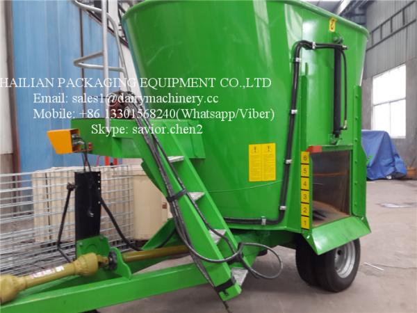 Buy cheap Green Vertical TMR Mixers For Feeding Animal , Cow Cattle Feeding Mixer from wholesalers