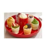 Double Layer Foldable 360 Degree Rotating Food Tray Spinning Storage Tray