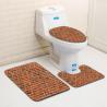Buy cheap Stone Printed 3 Pc Bath Rug Set 45*75cm Toilet Seat Cover Rug from wholesalers