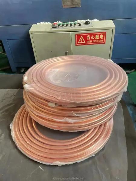 Buy cheap 1 / 4'' 3 / 8'' Copper Pipe Tube Pancake Coil 0.2mm For Air Conditioning from wholesalers