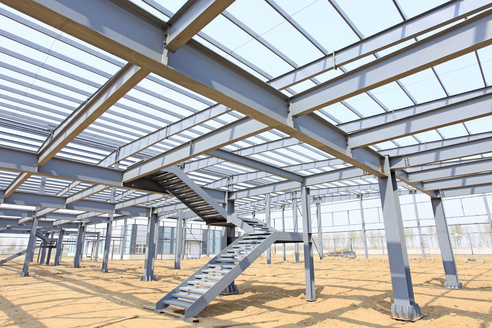Customizable Steel Structure Warehouse with Q235/Q345B Grade Solid H-shape Main Frame