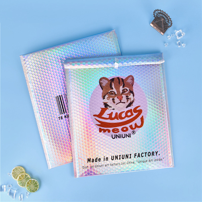 Self Adhesive Colored Bubble Wrap Poly Mailers Offset Printing