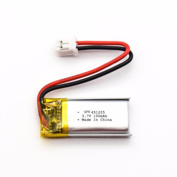 Buy cheap 3.7 V 90mah Lipo Battery 401225 Lithium Polymer Battery Pack from wholesalers