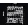 Buy cheap Food Grade Round Square Cast Iron Cleaner Made Of Chainmail Ring Mesh from wholesalers