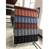 Buy cheap Black Red Shingle Tile 0.45mm AZ100 50 Years Warranty Stone Coated Roofing Galvalume Metal Tile Wholesales and Retail from wholesalers