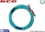 OM3 LC LC Duplex Fiber Optic Patch Cord / Armoured Fibre Optic Cable