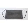 Buy cheap Type IIR 17.5x9.5cm Black Medical Disposable Face Mask With Earloop from wholesalers