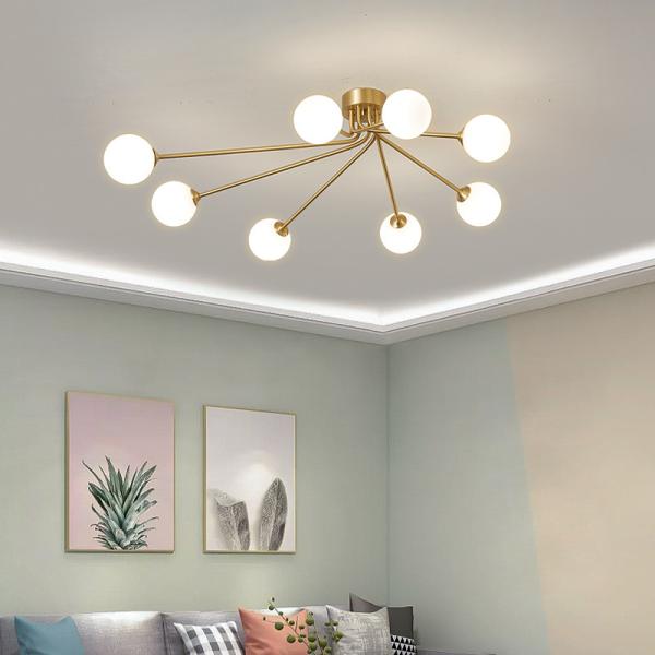 Buy cheap Minimalist chandelier Nordic decor Surface Mounted lamp gold chandelier(WH-MI-228) from wholesalers