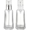 Buy cheap Round Glass Cosmetic Pump Bottle For Facial Treatments And Serums from wholesalers