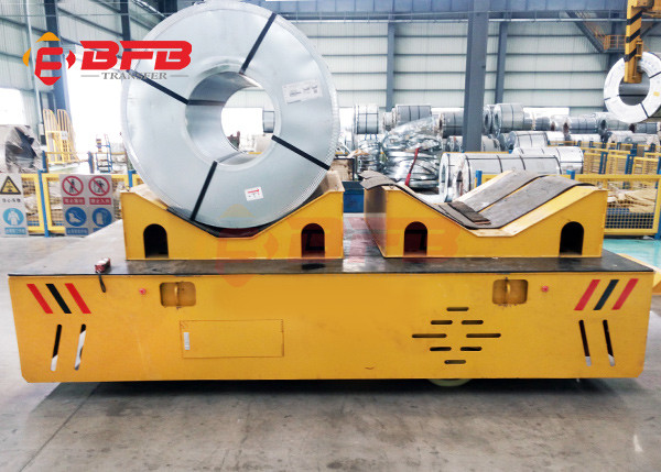 Self Propelled 20t Rails Coils Transpot Cart With U Frame