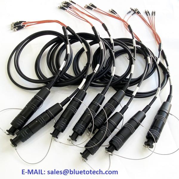 Buy cheap TFOCA to ST 4CH Tactical Fiber Cable Assembly Waterproof Military TFOCA to ST 4Core Fiber Optic Patch Cord from wholesalers
