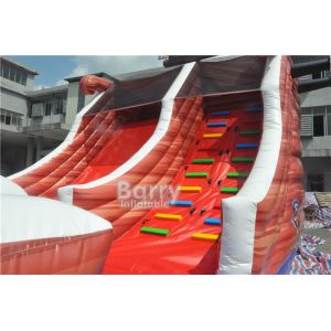 Attractive Commercial Inflatable Combo Pirate Ship , Bouncy Castle Slide With