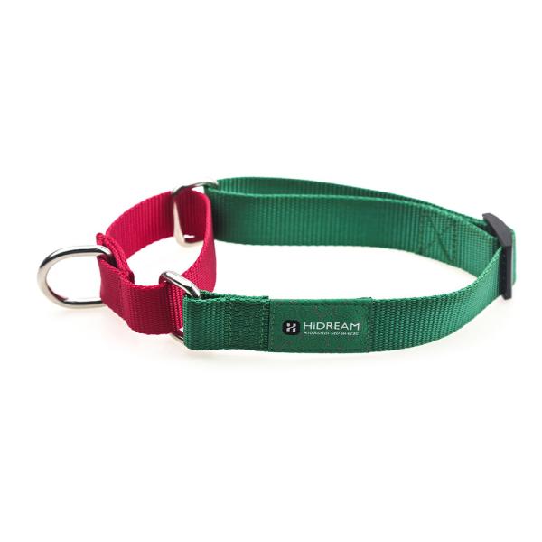 Buy cheap Custom Green 1.5 Inch 2 Inch Wide Nylon Dog Collars With Metal Buckle from wholesalers
