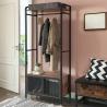 Buy cheap Open Wardrobe with Cabinet, Industrial Open Wardrobe, Storage Wardrobe for Bedroom, Drawer Dresser, XHSR22BX from wholesalers
