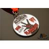 Buy cheap Black Nickle Custom Award Medals With Woven Ribbon Medaille For Club from wholesalers