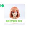 Buy cheap ODM Orange Cosplay Synthetic Bob Wigs Customizable Length from wholesalers
