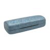Buy cheap Bluish Purple Eyewear Packaging 155MM Clamshell Sunglass Case Embossed Logo Metal Glasses Case from wholesalers