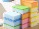 Anti Ultraviolet Kitchen Cleaning Sponge Lightweight Colorful Kitchen Sponges
