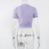 Buy cheap OEM maufactory Cross -border polyester new European and American short -sleeved sexy V -neck short T -shirt from wholesalers