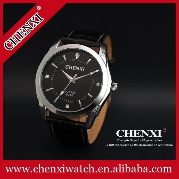 Buy cheap Men Fashion Watches Bright Fashion Jewelry Wholesale Price CHENXI Branding Leather Watches from wholesalers