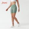 Buy cheap Solid Color 80%Nylon Active Yoga Shorts Women'S Active Shorts With Waist Pocket from wholesalers